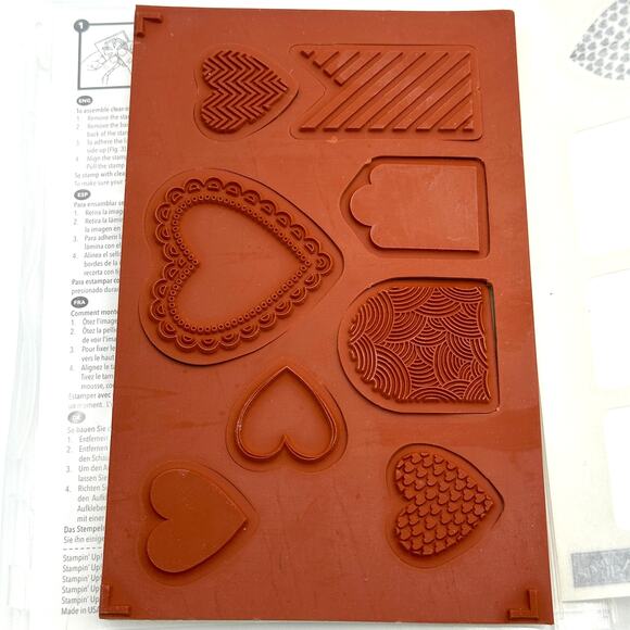 Stampin' Up! Hearts A Flutter Stamps Sizzix Framelits Die Love Valentine Wedding - Picture 9 of 9